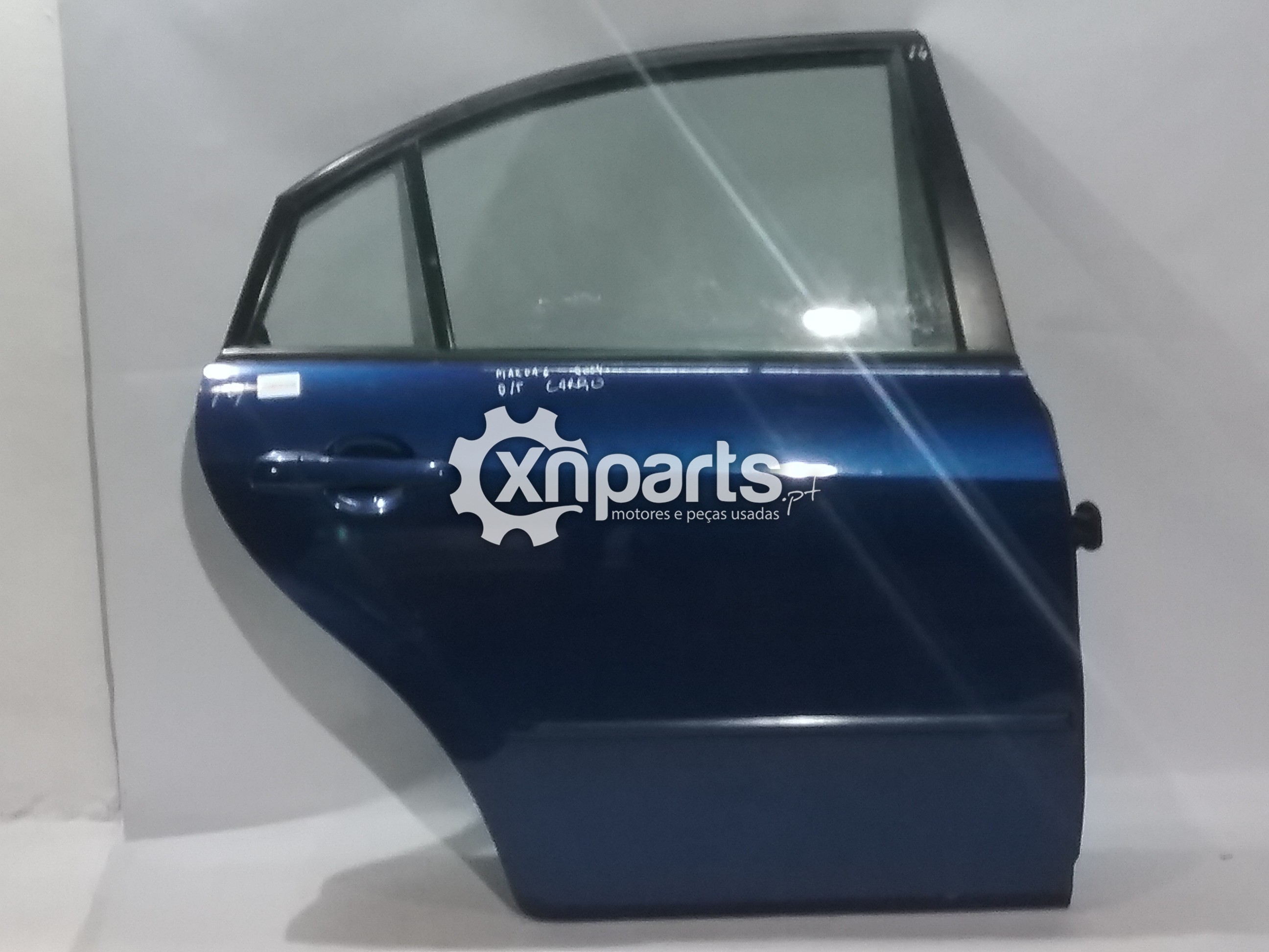 Peças - Porta Trás Dto Mazda 6 Carro 5 Portas 2002 - 2008 Azul Usado