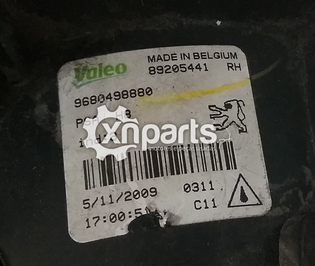 Peças - Farol Nevoeiro Frente Dto Peugeot 308 (4A, 4C) 09.07 - ... U