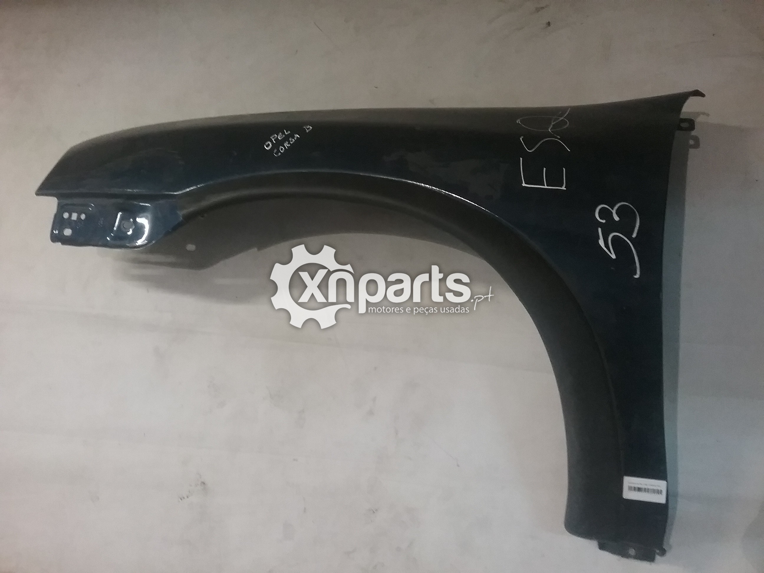 Peças - Guarda-Lamas Esq Opel Corsa B 1993 - 2000 Azul Branco Usado