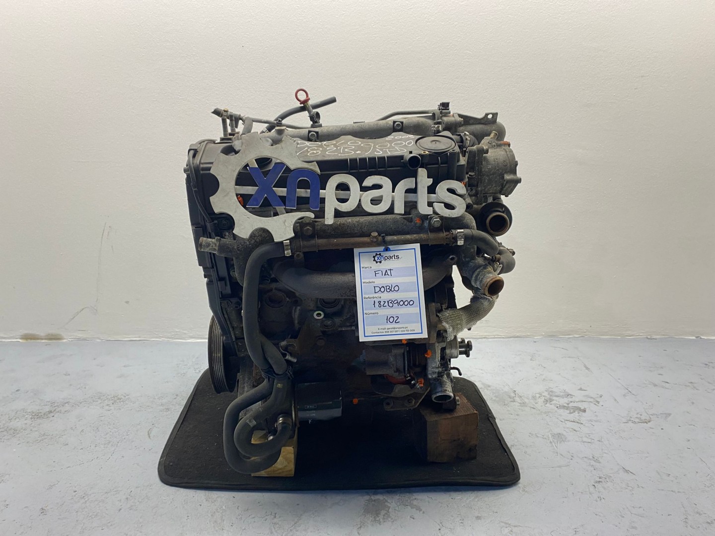 Peças - Motor Usado Fiat Doblo Cargo (223_) 1.9 Jtd (223Zxe1a) | 10.