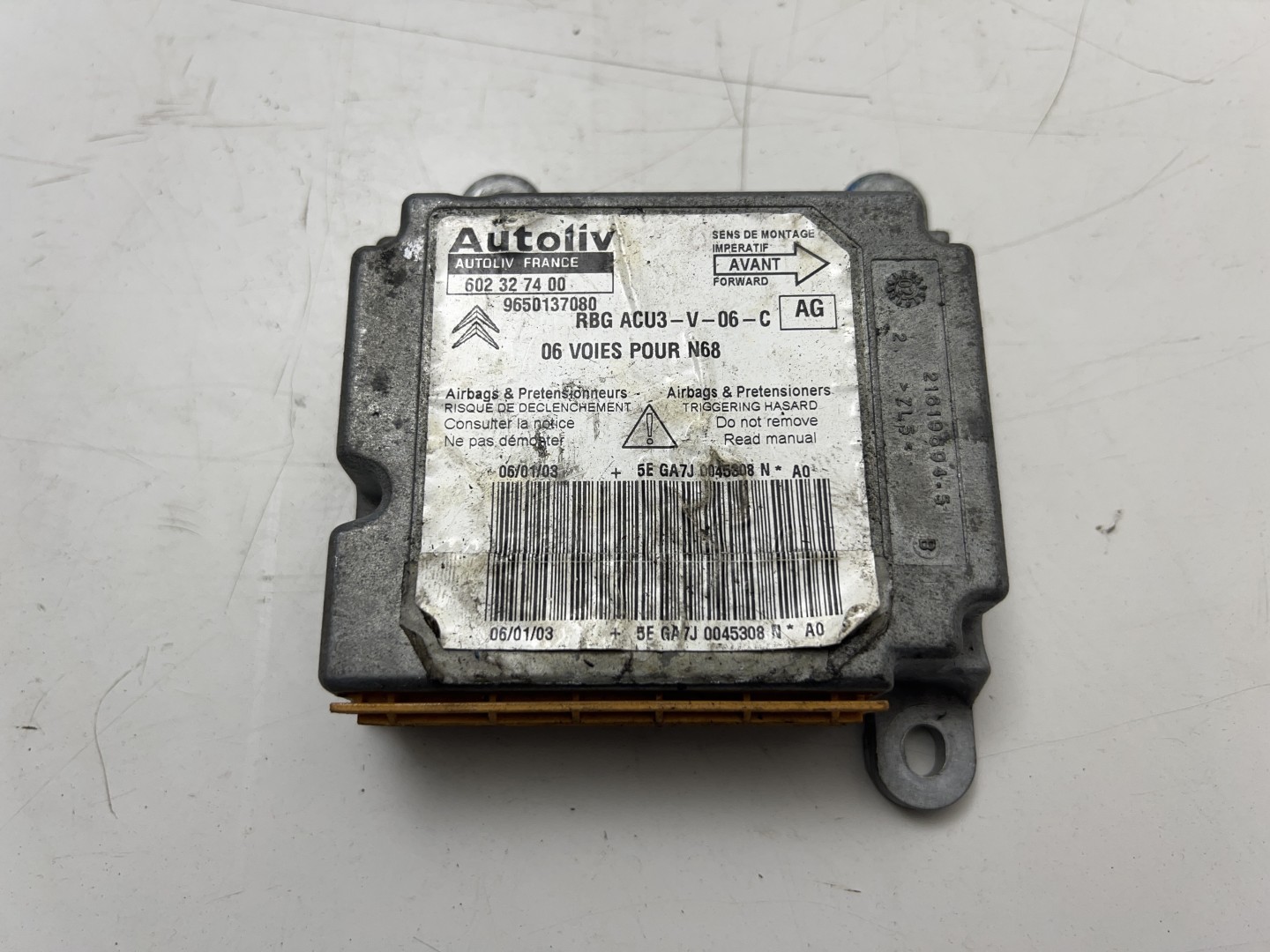 Peças - Centralina Airbag Ecu Usado Citro?n Xsara (N68) 602327400 60